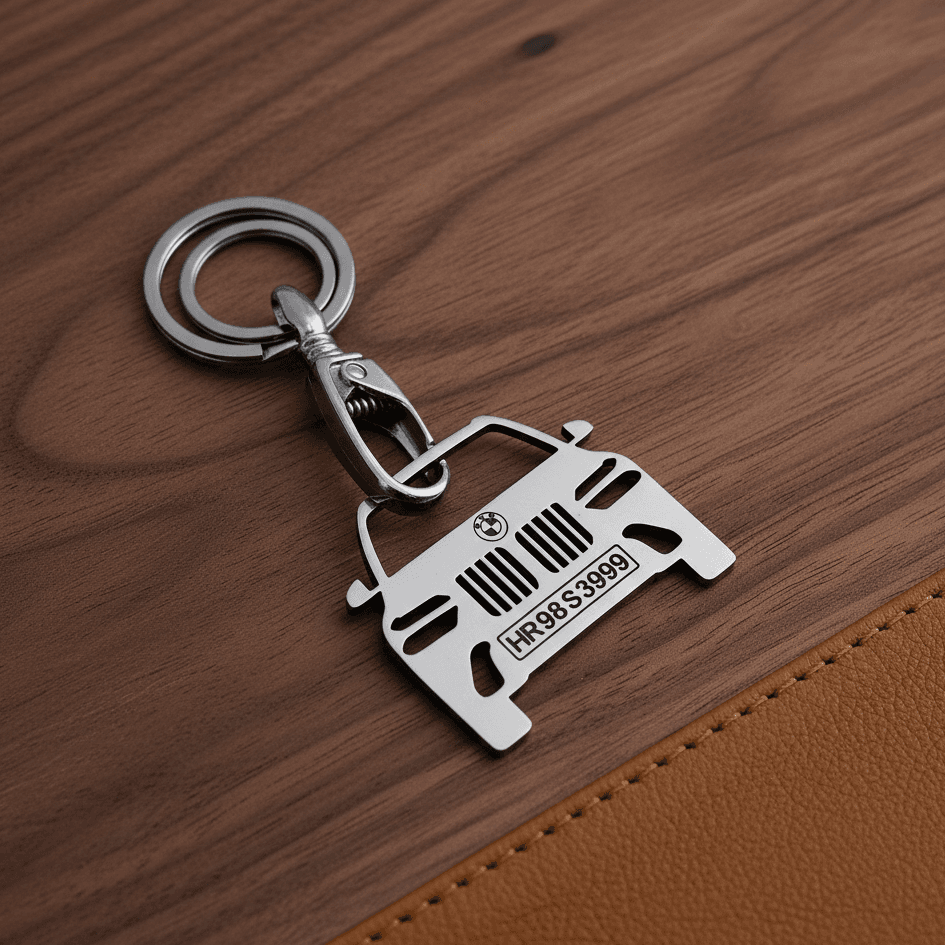 Personalised Car Keychain