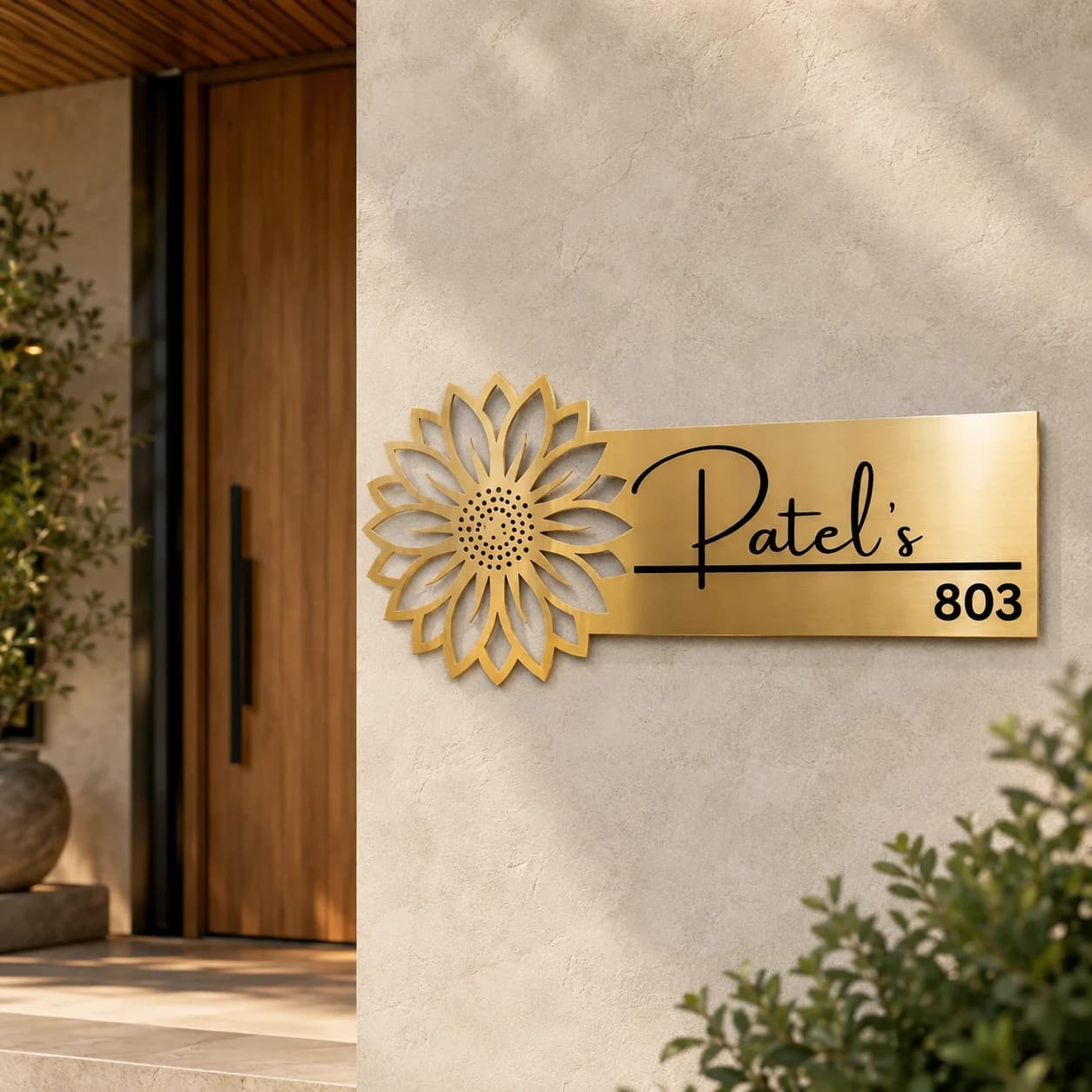 Luxury Blossom Name Plate